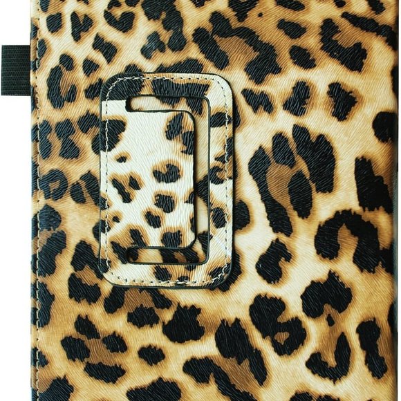 NWOT Kindle Fire HD 7 Leopard Folio Case w/ Auto Sleep/Wake Feature - Picture 3 of 11